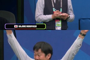 开场3分钟做战术笔记，日本攻破巴西后，森保一振臂难掩激动！