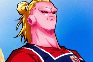今日搞笑图：哈哈，我是哈兰德，成功晋级世界杯八强！