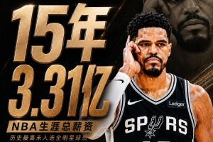 历史第一人!哈里斯15载生涯累积3.31亿